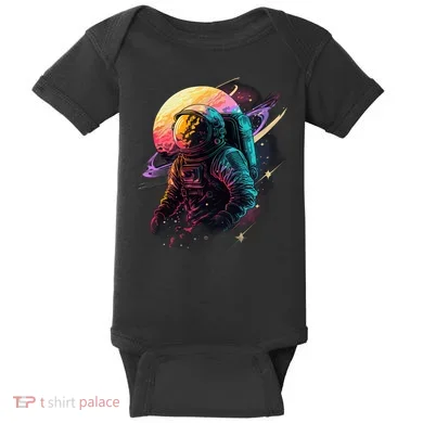 An Astronaut In Outer Space Baby Bodysuit