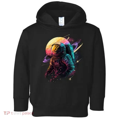 An Astronaut In Outer Space Toddler Hoodie