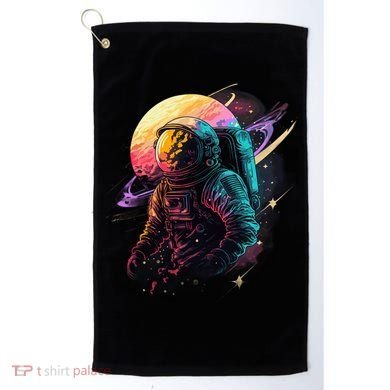 An Astronaut In Outer Space Golf Towel