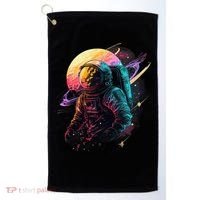 An Astronaut In Outer Space Golf Towel thumb 0