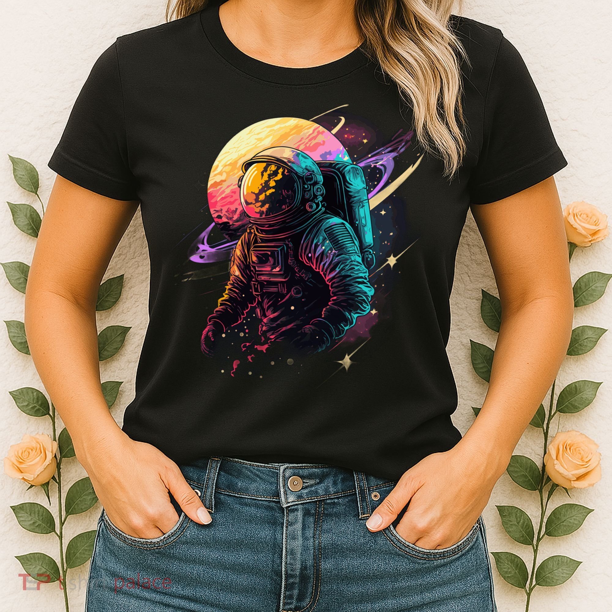 An Astronaut In Outer Space Women's T-Shirt