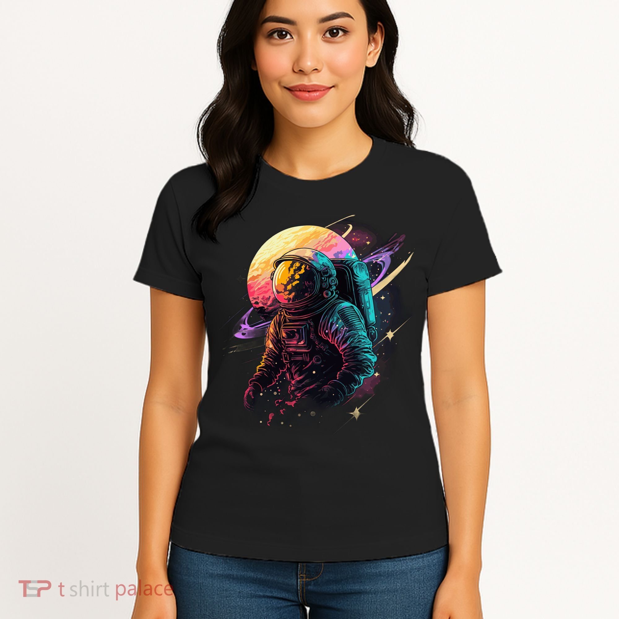 An Astronaut In Outer Space Women's T-Shirt