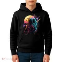 An Astronaut In Outer Space Kids Hoodie thumb 4