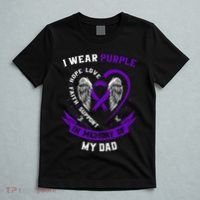 Alzheimers Awareness I Wear Purple In Memory of my Dad  T-Shirt thumb 5