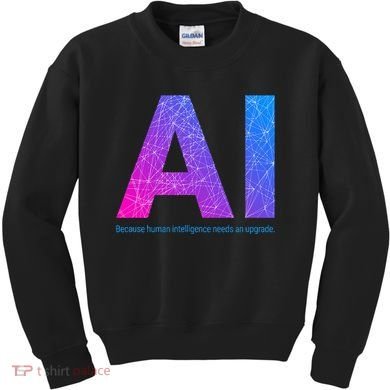 Ai Artificial Intelligence Funny Design Kids Sweatshirt
