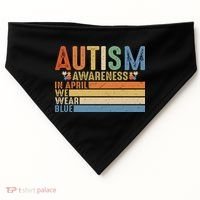 Autism Awareness In April We Wear Blue USA-Made Doggie Bandana thumb 0