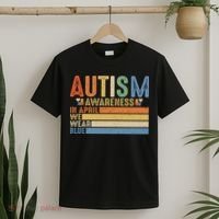 Autism Awareness In April We Wear Blue T-Shirt thumb 2