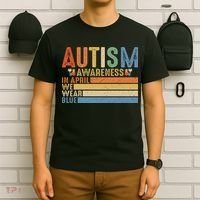 Autism Awareness In April We Wear Blue T-Shirt thumb 6