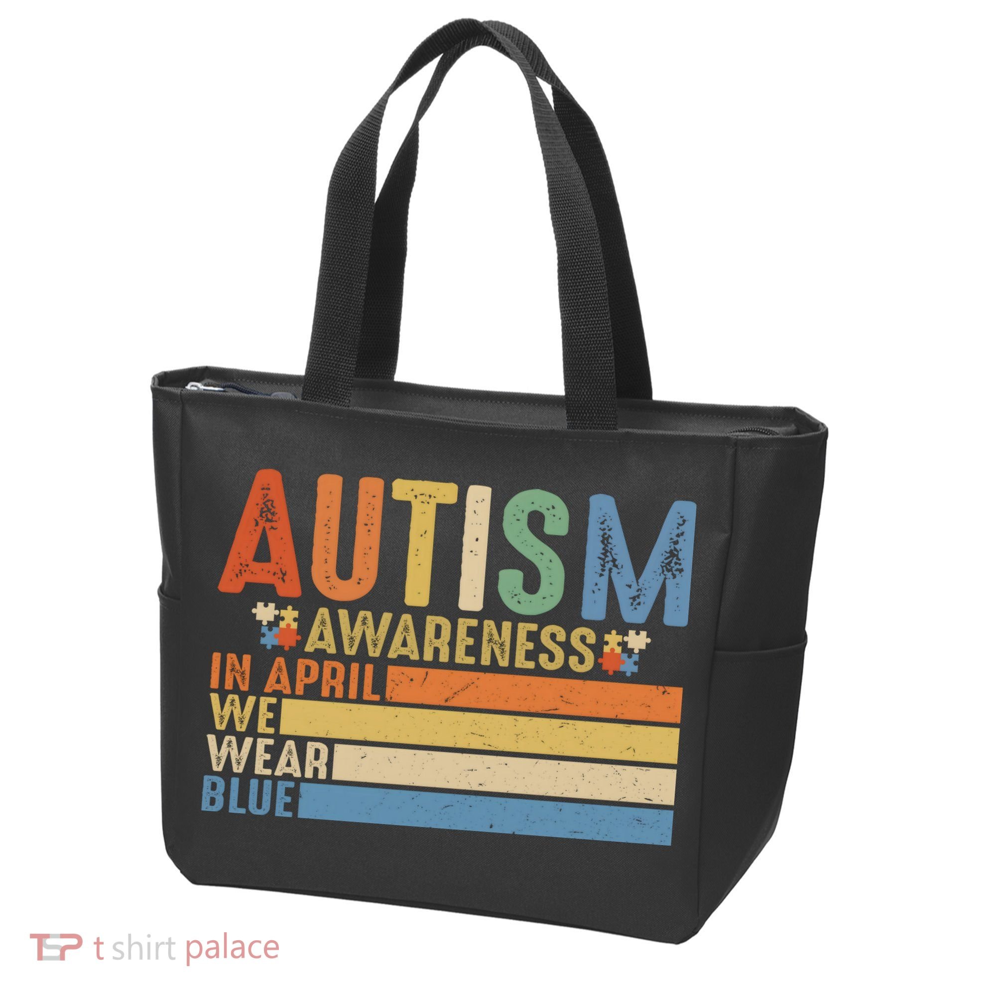 Autism Awareness In April We Wear Blue Tote Bag