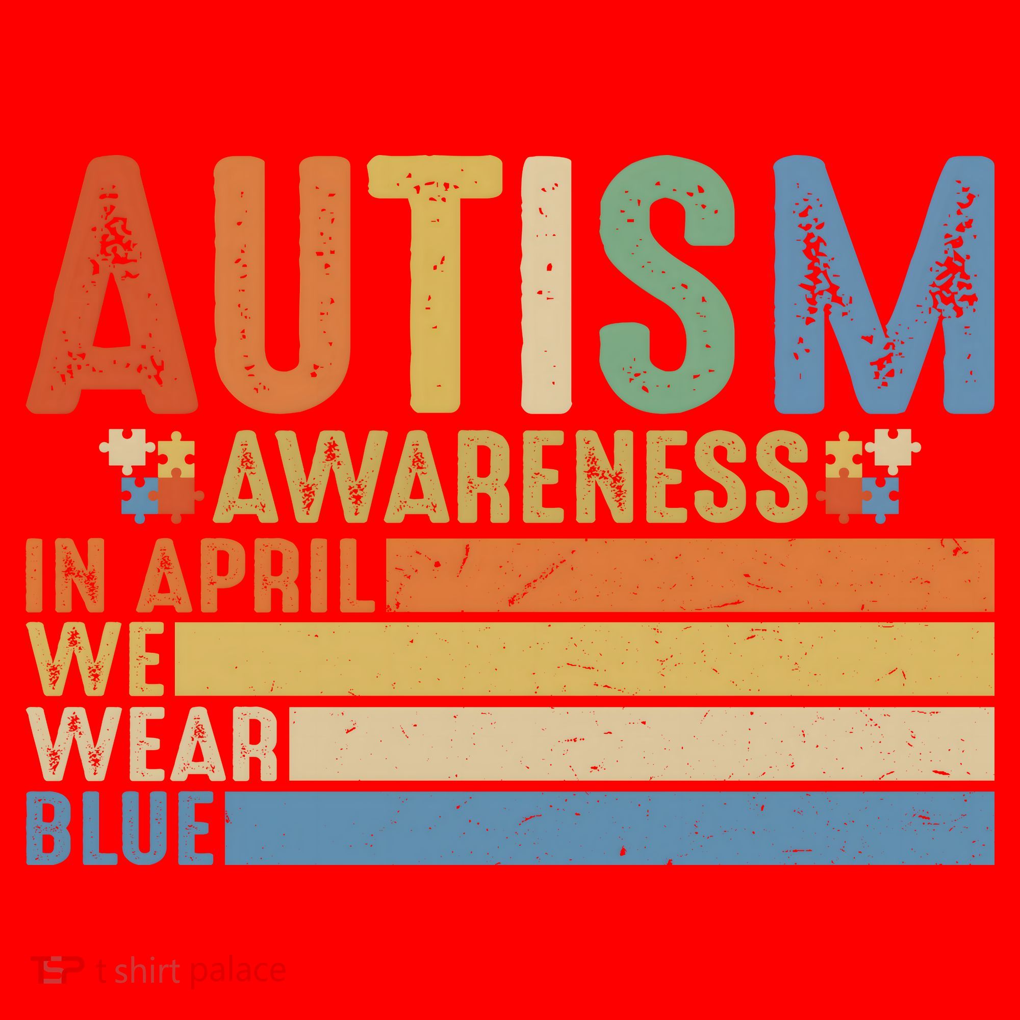 Autism Awareness In April We Wear Blue Santa Hat