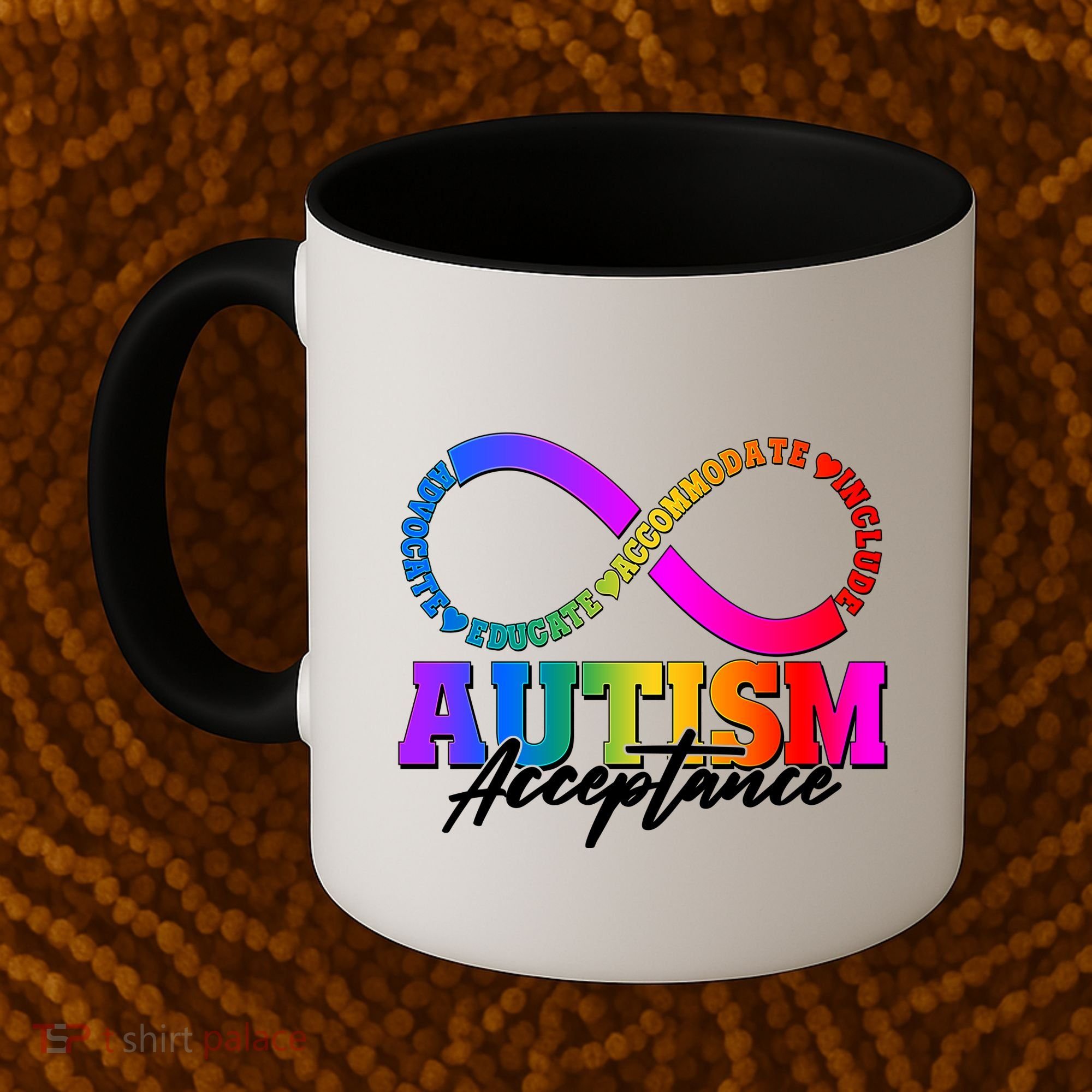 Autism Acceptance Infinity Symbol Coffee Mug