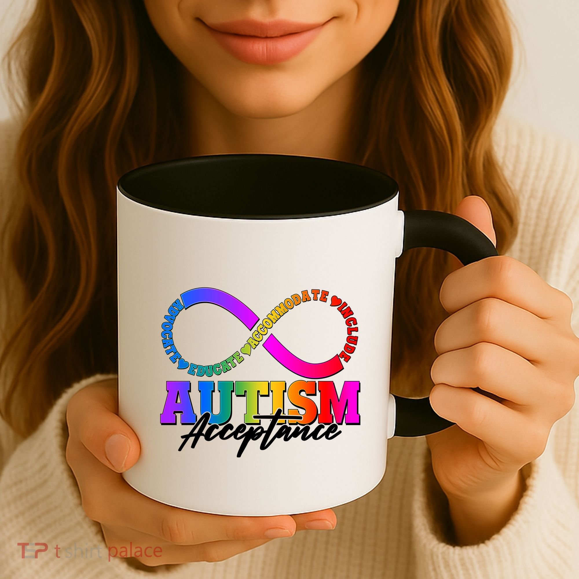 Autism Acceptance Infinity Symbol Coffee Mug