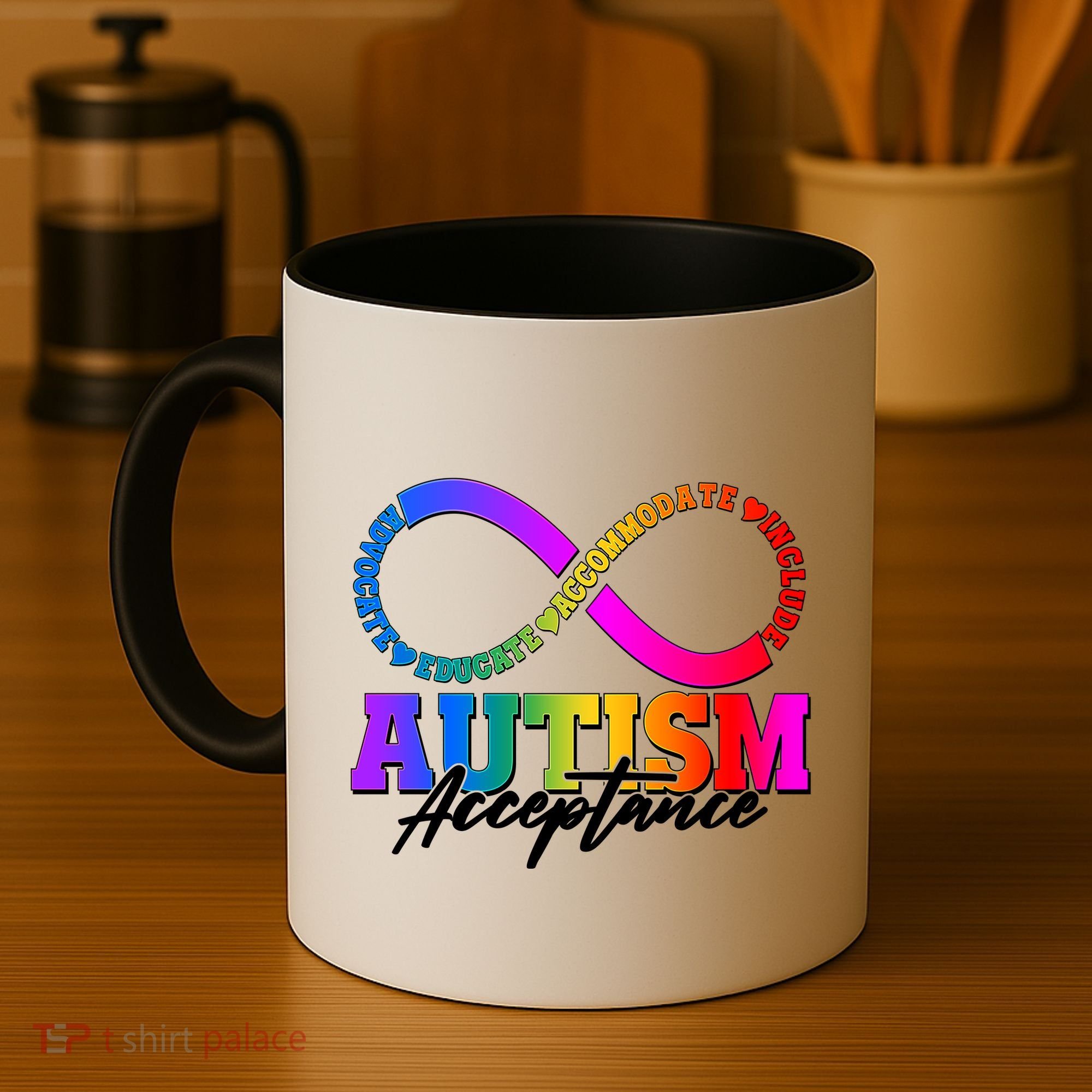 Autism Acceptance Infinity Symbol Coffee Mug