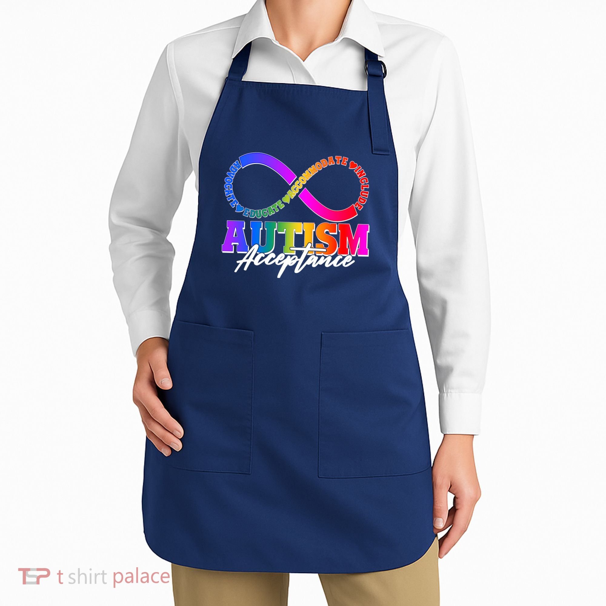Autism Acceptance Infinity Symbol Apron
