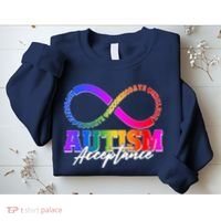 Autism Acceptance Infinity Symbol Sweatshirt thumb 2