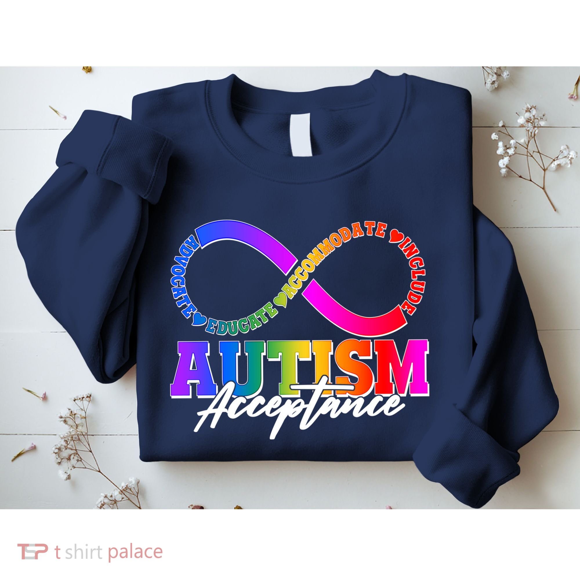 Autism Acceptance Infinity Symbol Sweatshirt