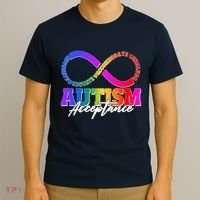 Autism Acceptance Infinity Symbol T-Shirt thumb 3