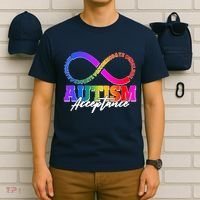 Autism Acceptance Infinity Symbol T-Shirt thumb 6