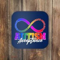 Autism Acceptance Infinity Symbol Coaster thumb 0