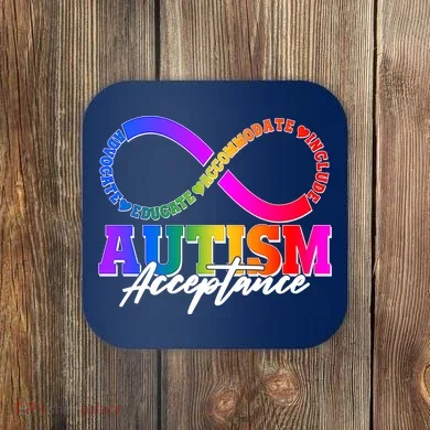 Autism Acceptance Infinity Symbol Coaster