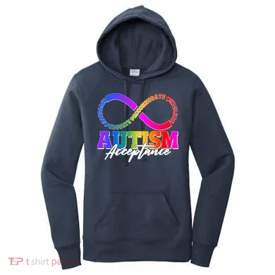 Autism Acceptance Infinity Symbol Women's Hoodie