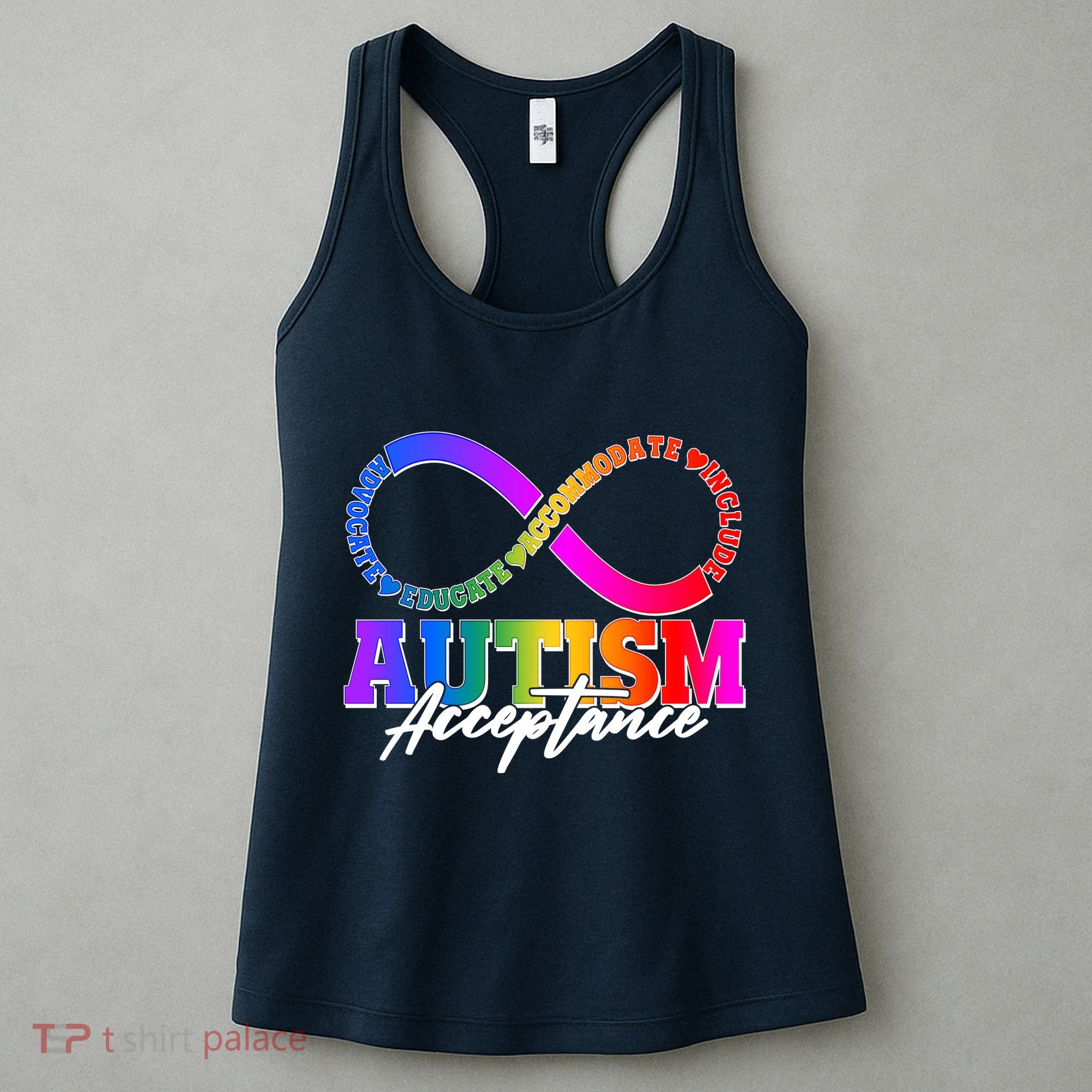 Autism Acceptance Infinity Symbol Women's Tank Top
