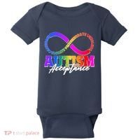 Autism Acceptance Infinity Symbol Baby Bodysuit thumb 0