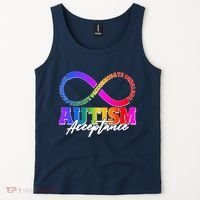 Autism Acceptance Infinity Symbol Tank Top thumb 2