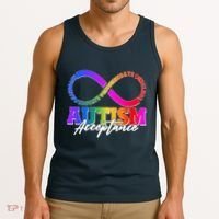 Autism Acceptance Infinity Symbol Tank Top thumb 3