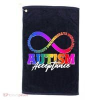 Autism Acceptance Infinity Symbol Golf Towel thumb 0