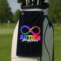 Autism Acceptance Infinity Symbol Golf Towel thumb 2