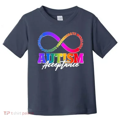 Autism Acceptance Infinity Symbol Toddler T-Shirt
