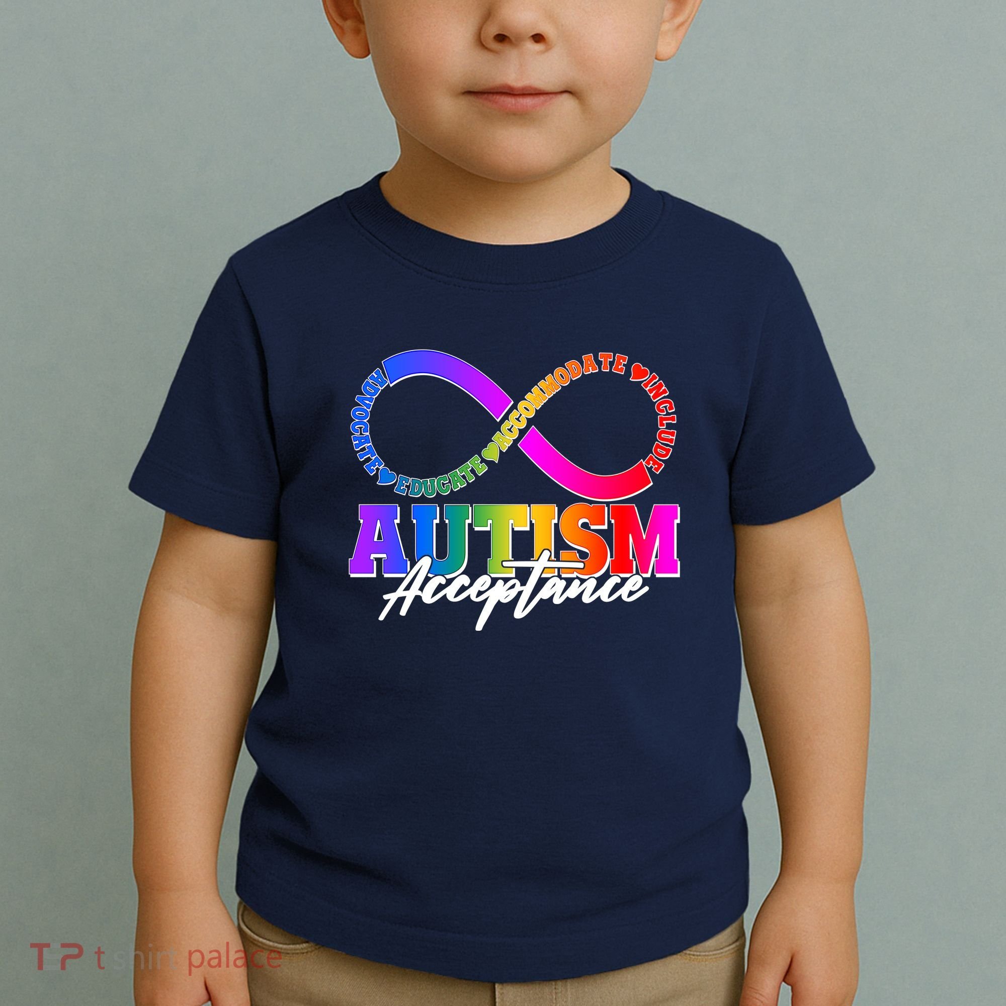 Autism Acceptance Infinity Symbol Toddler T-Shirt