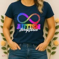 Autism Acceptance Infinity Symbol Women's T-Shirt thumb 2
