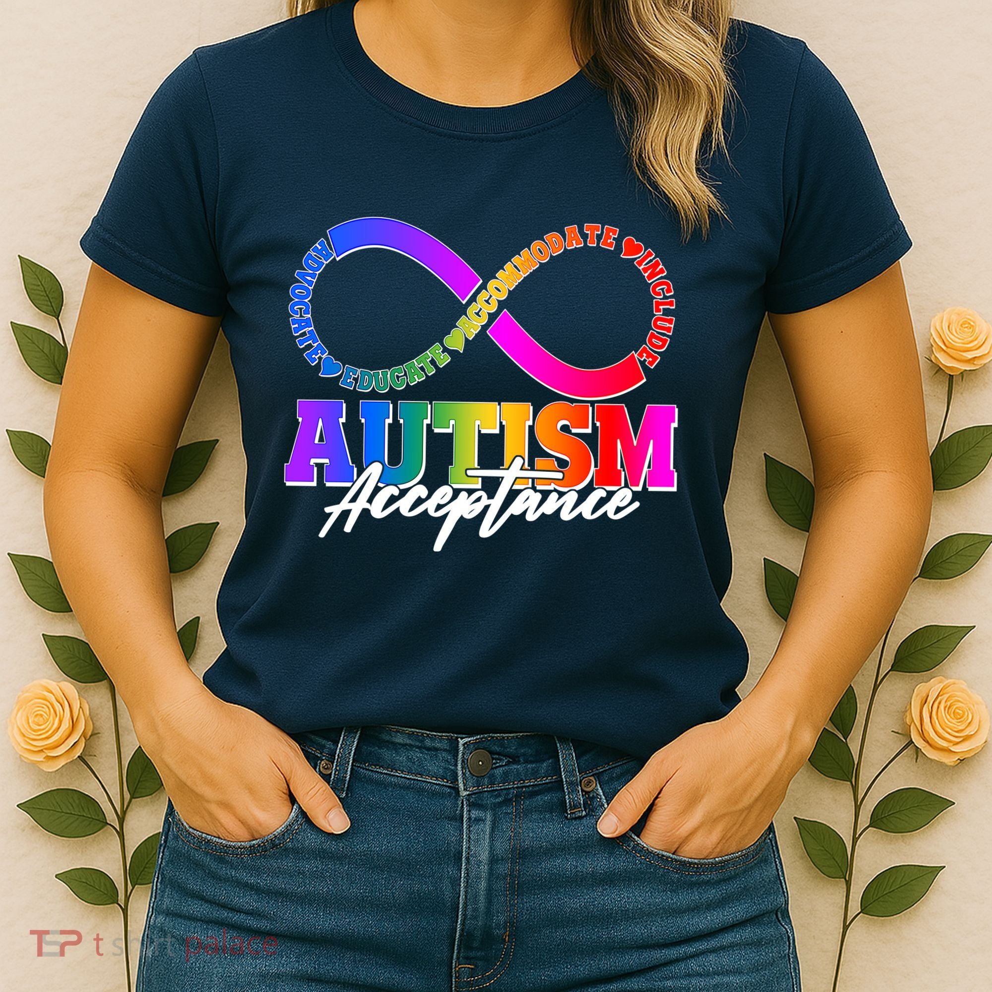 Autism Acceptance Infinity Symbol Women's T-Shirt