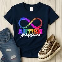 Autism Acceptance Infinity Symbol Women's T-Shirt thumb 3