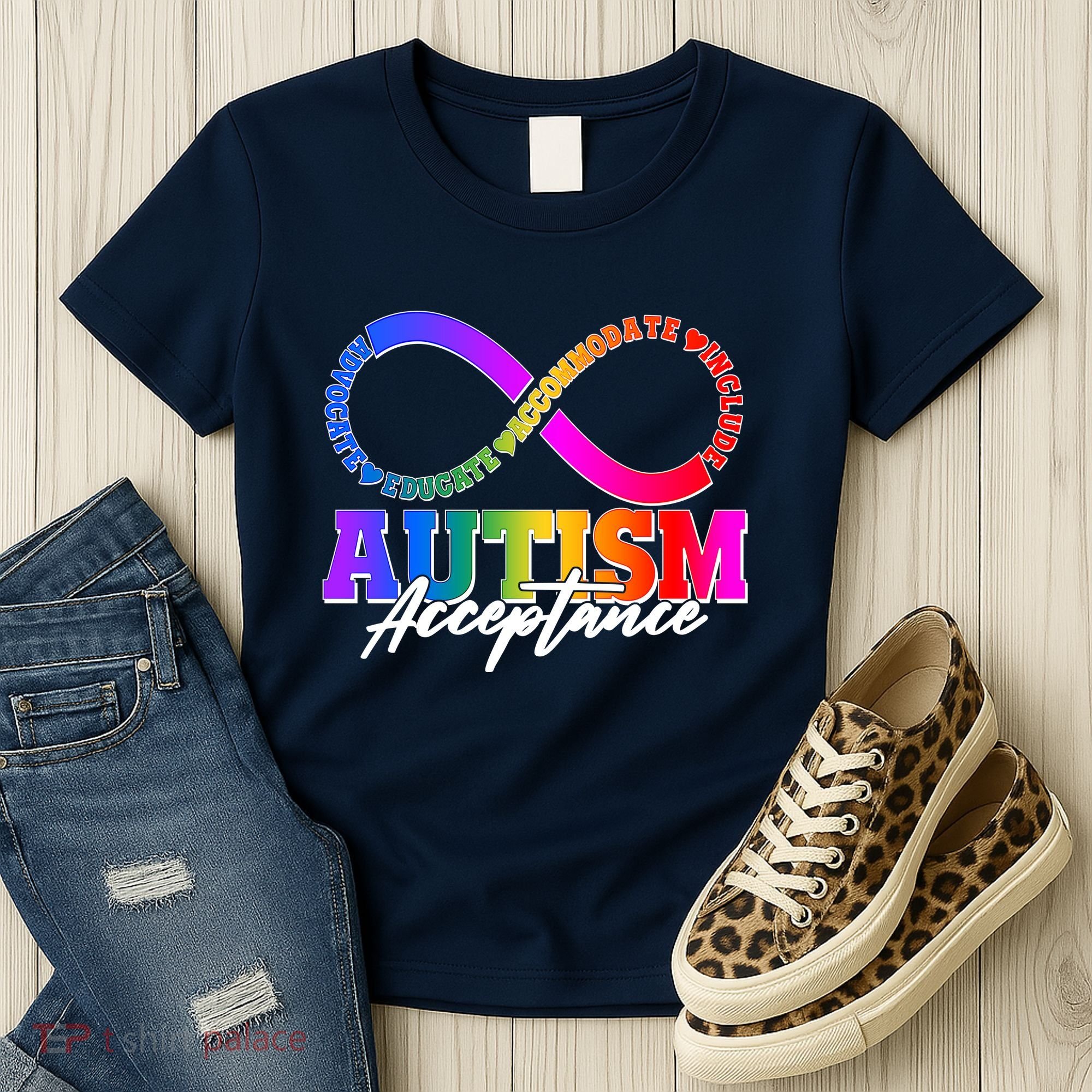 Autism Acceptance Infinity Symbol Women's T-Shirt