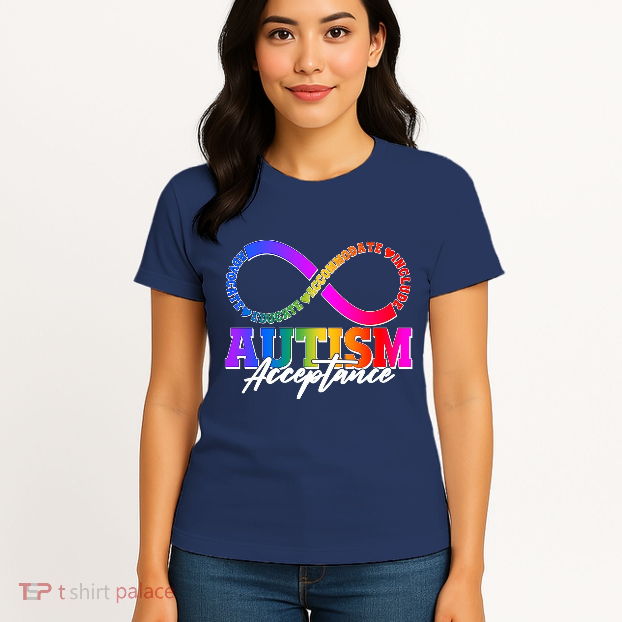 Autism Acceptance Infinity Symbol Women's T-Shirt