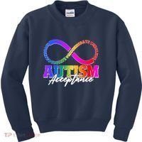 Autism Acceptance Infinity Symbol Kids Sweatshirt thumb 0