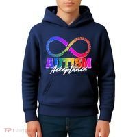 Autism Acceptance Infinity Symbol Kids Hoodie thumb 4