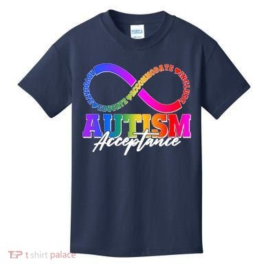 Autism Acceptance Infinity Symbol Kids T-Shirt