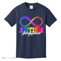 Autism Acceptance Infinity Symbol Kids T-Shirt thumb 0