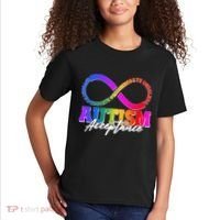 Autism Acceptance Infinity Symbol Kids T-Shirt thumb 2