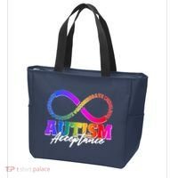 Autism Acceptance Infinity Symbol Tote Bag thumb 3