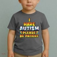 Autism Awareness I Have Autism Please Be Patient Toddler T-Shirt thumb 2