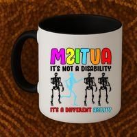 Autism Awareness It's Not A Disability It's An Ability Awareness Coffee Mug thumb 2