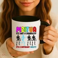 Autism Awareness It's Not A Disability It's An Ability Awareness Coffee Mug thumb 3