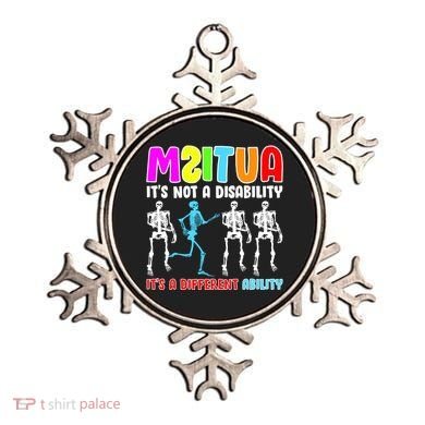 Autism Awareness It's Not A Disability It's An Ability Awareness Ornament
