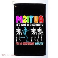 Autism Awareness It's Not A Disability It's An Ability Awareness Golf Towel thumb 0
