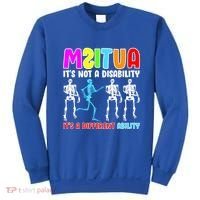 Autism Awareness It's Not A Disability It's An Ability Awareness Sweatshirt thumb 0